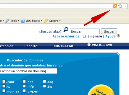 Añadir live bookmarks en firefox antiguo