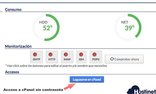 loguearse en cpanel sin contraseña - Truco Hostinet