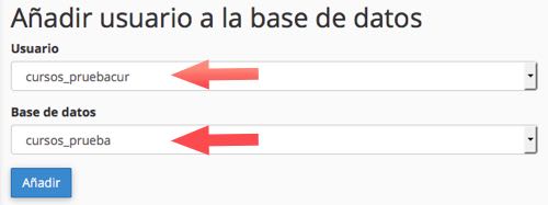 vincular usuario a base de datos