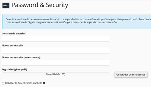 password y security
