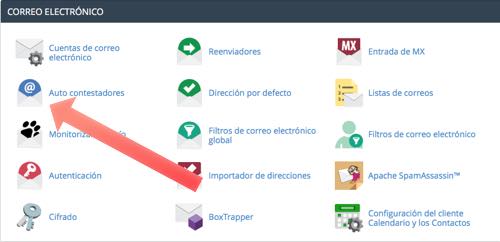 auto contestadores cpanel