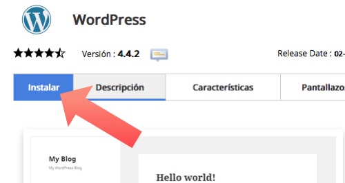 instalar WordPress