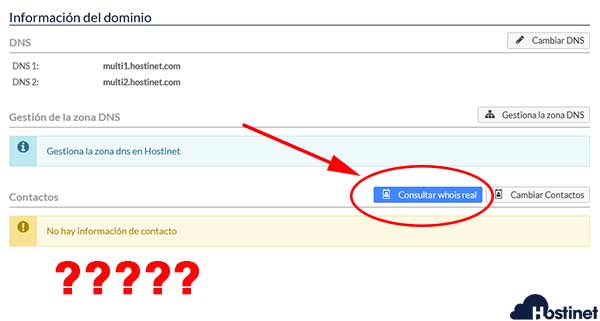 cambiar contactos whois comprobar contactos reales del dominio