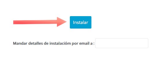 Instalar en un click con Softaculous