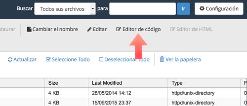 editor codigo desde el administrador de archivos