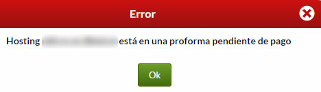 hostinet error proforma