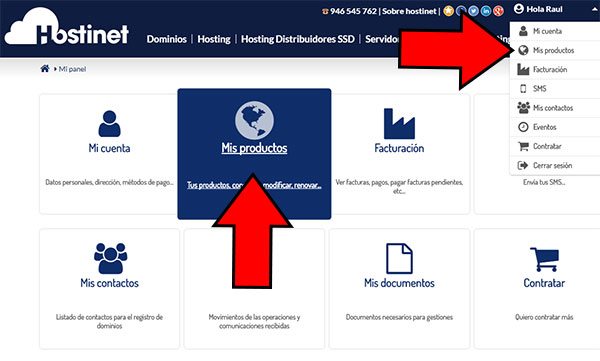 Hostinet Mis Productos