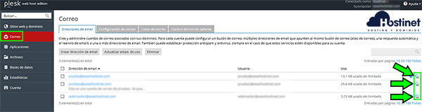 Plesk correo acceso webmail small