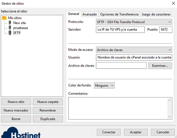 sftp filezilla