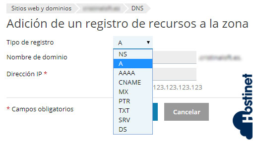 Cómo Agregar Nuevo Registro en Zona DNS (Plesk) 3