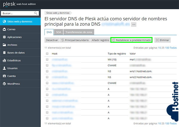 Cómo Agregar Nuevo Registro en Zona DNS (Plesk) 5