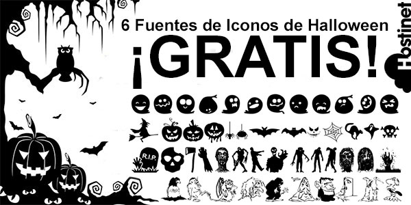 Especial Halloween 2019: 6 Fuentes de Iconos ¡GRATIS! Especial Halloween 2019: 6 Fuentes de Iconos ¡GRATIS!