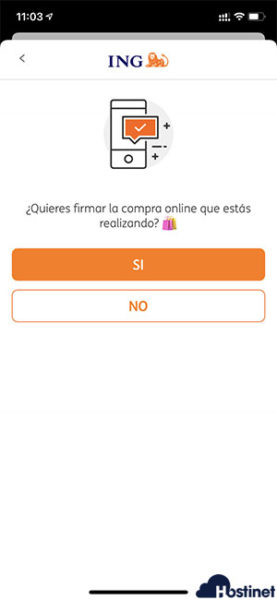 pago tarjeta app movil validacion - PSD2 Hostinet